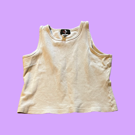 No boundaries creme vintage top size large