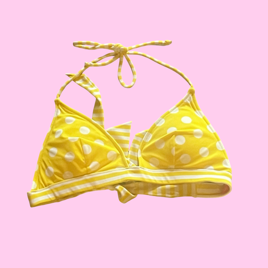 Victoria secret yellow y2k early 2000s bikini top size small