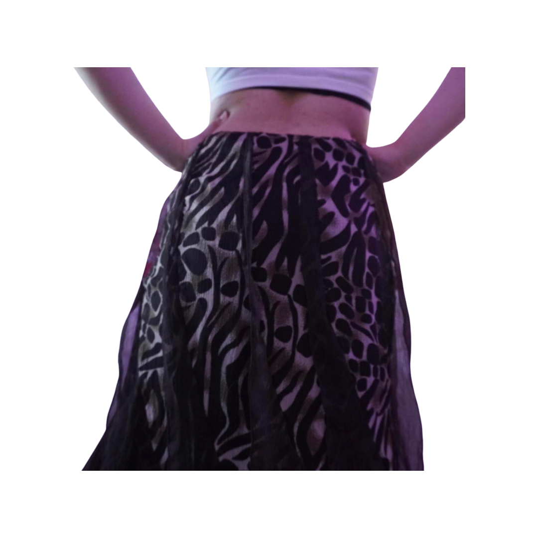 Midnight velvet maxi skirt size medium