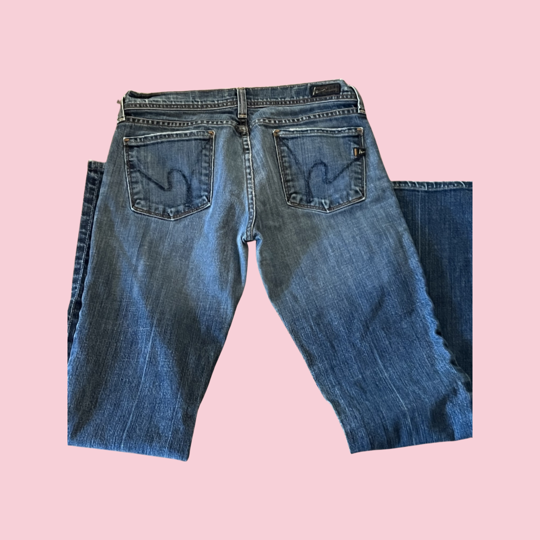 Citizens of humanity low waisted flare jeans size 29”