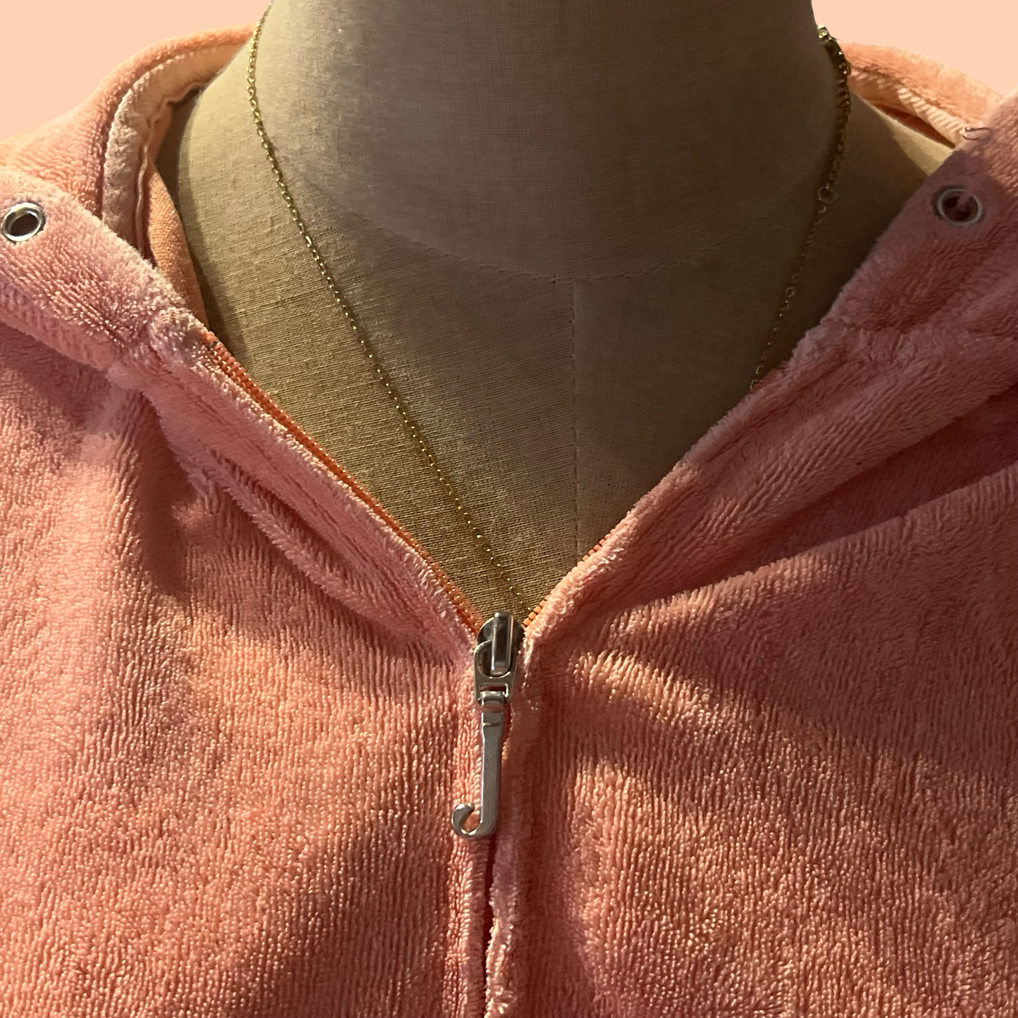 Juicy couture y2k orange zip up sweater size large