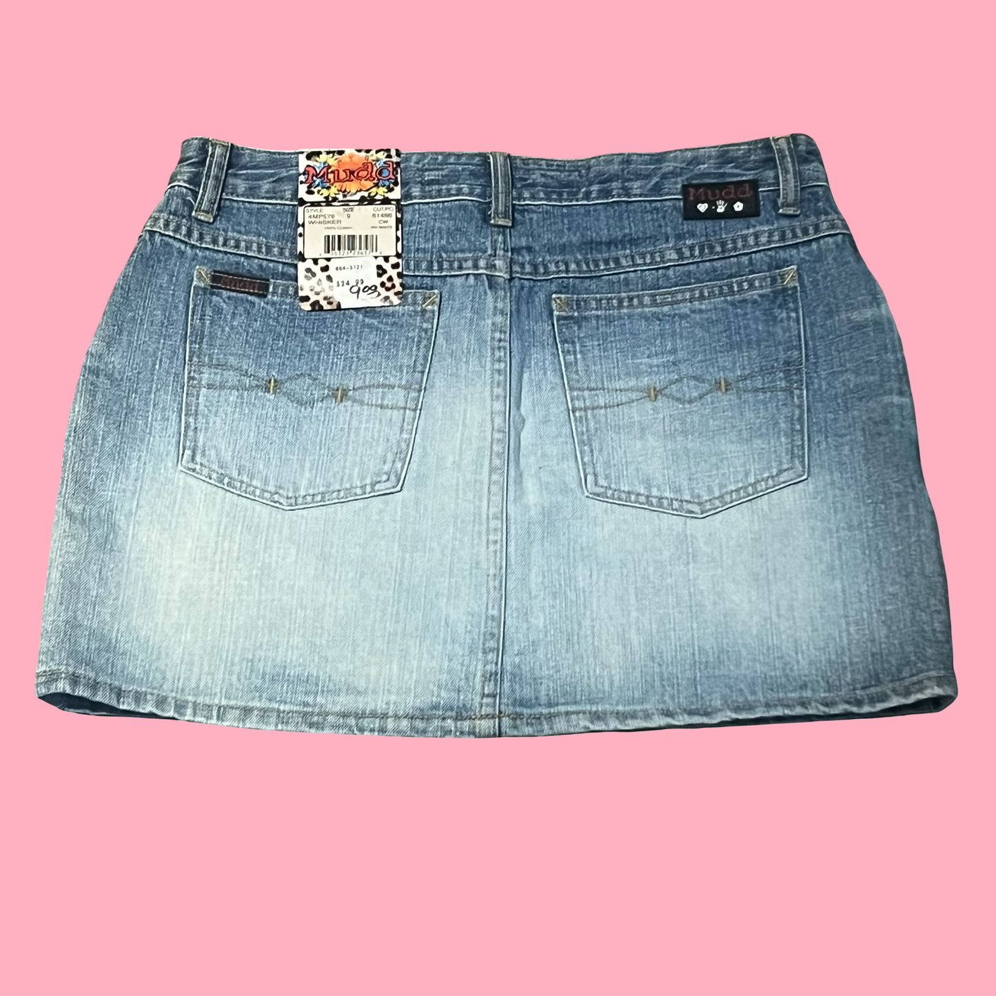 NWT Mudd vintage early 2000s y2k jean mini skirt size 9