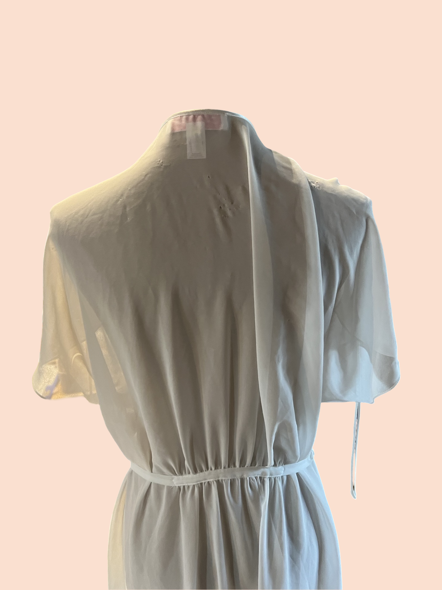 Oscar de la renta pink label white robe size medium