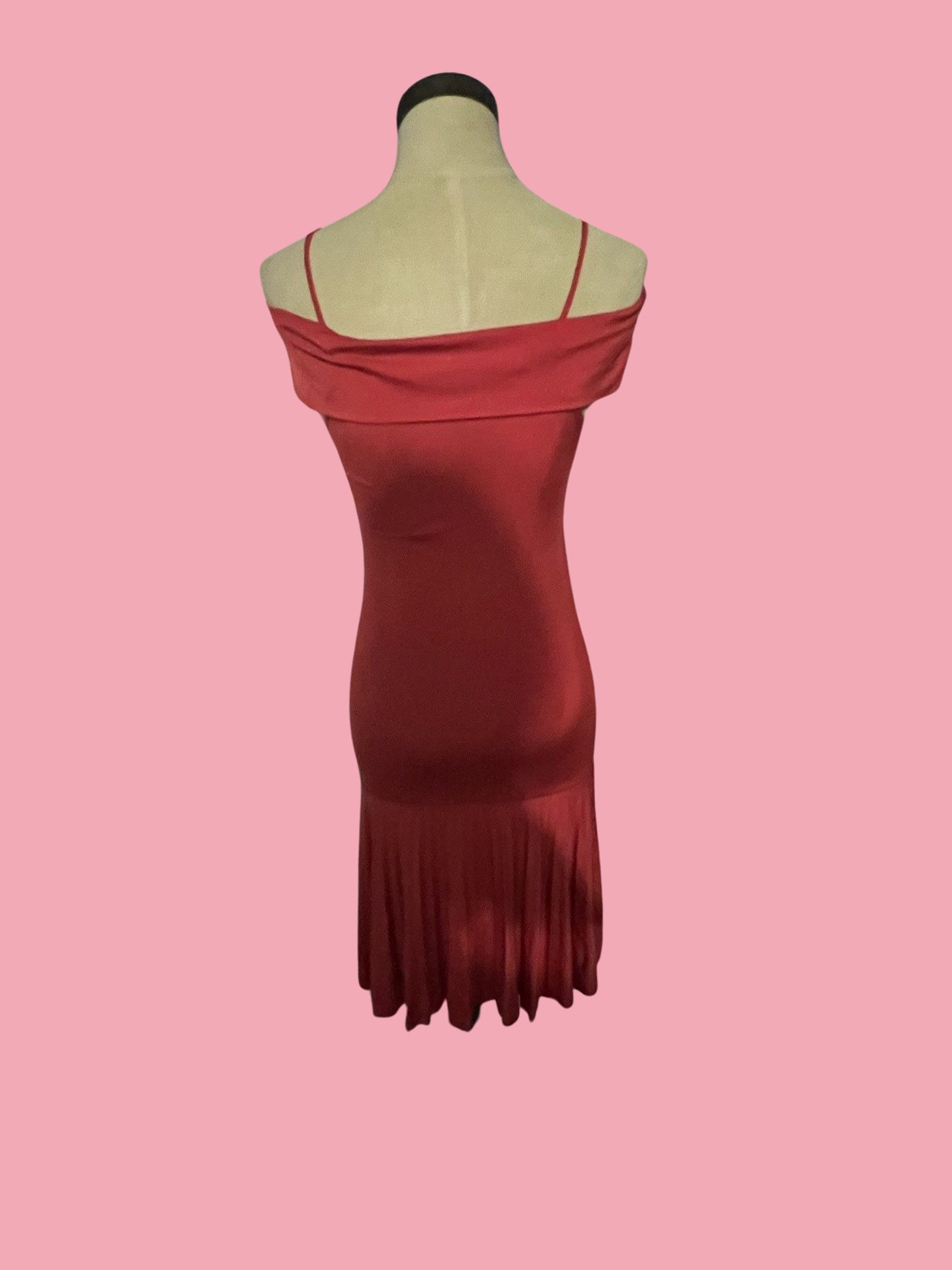 Vintage eydeep red early 2000s y2k dress