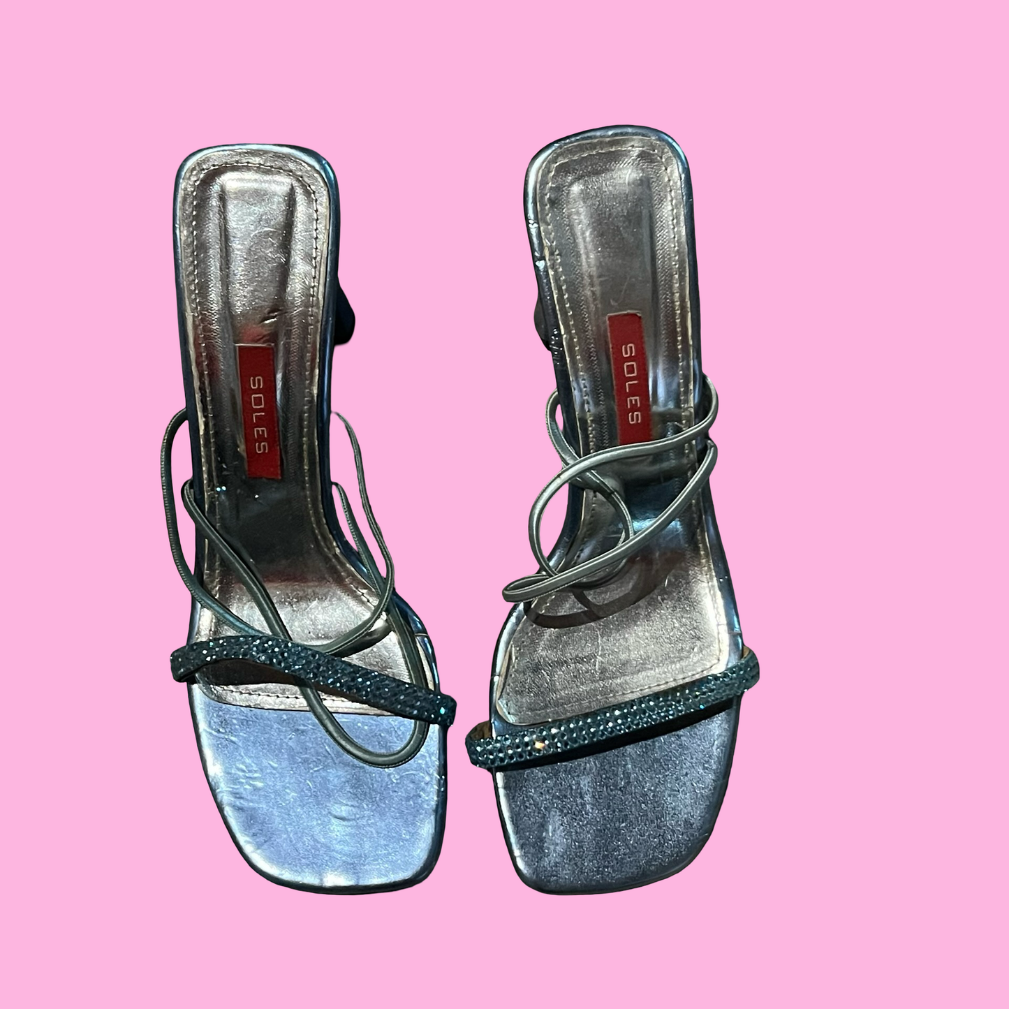 Soles vintage early 2000s y2k blue 90s style blue heels size 6