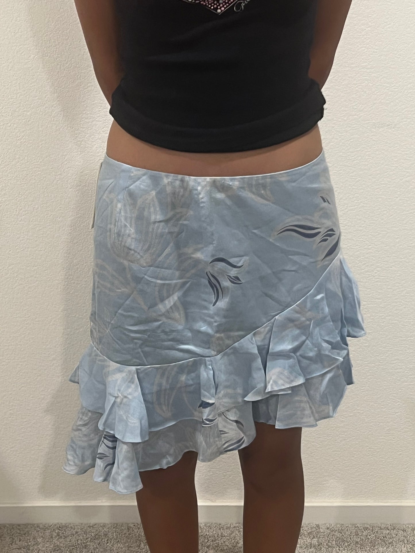 NWT Armani exchange fairy core girly blue skirt size 4