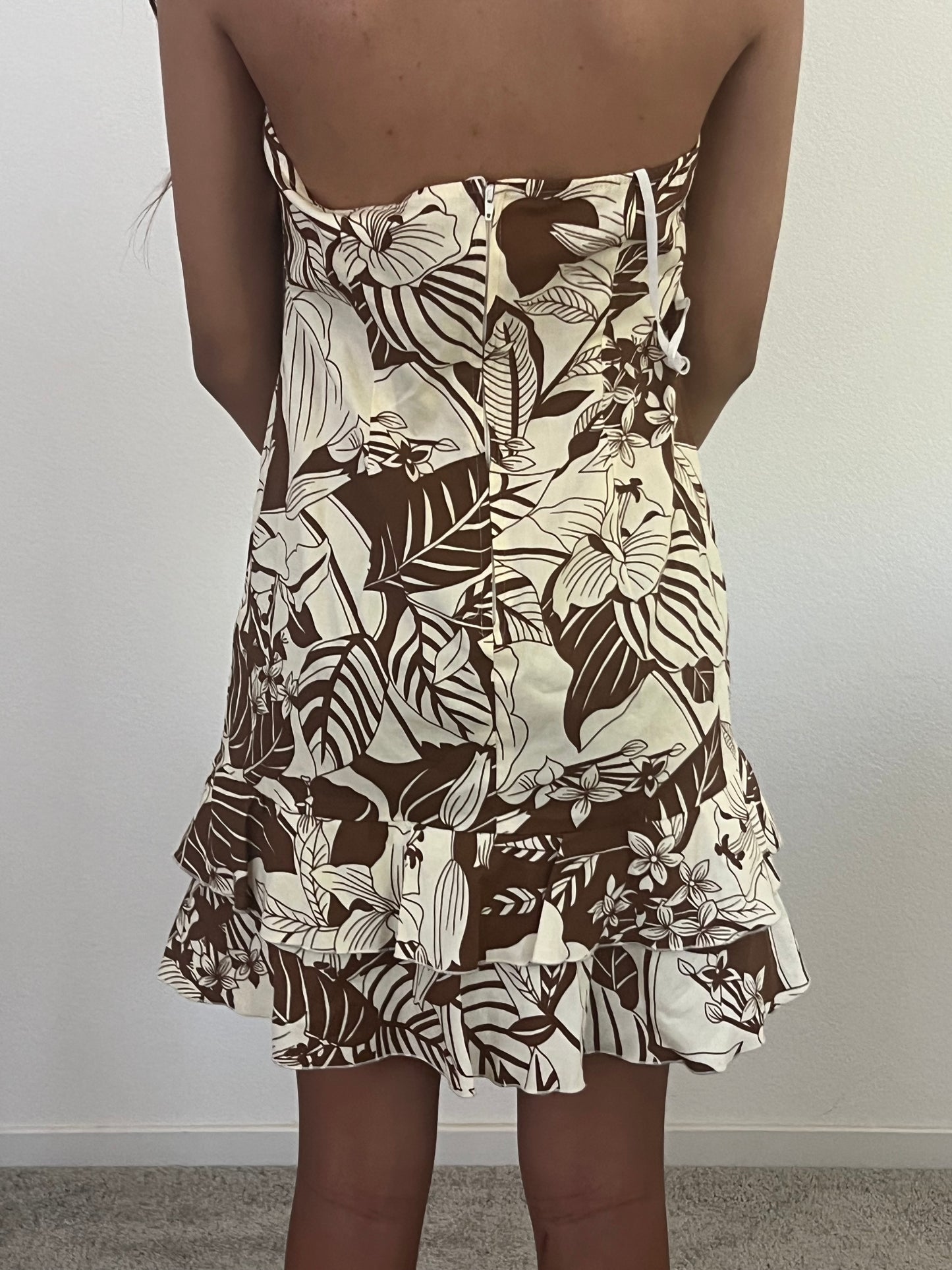 NWT city triangles brown summer dress size 9/10