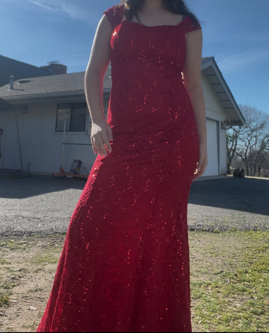 La scala USA red dress size large