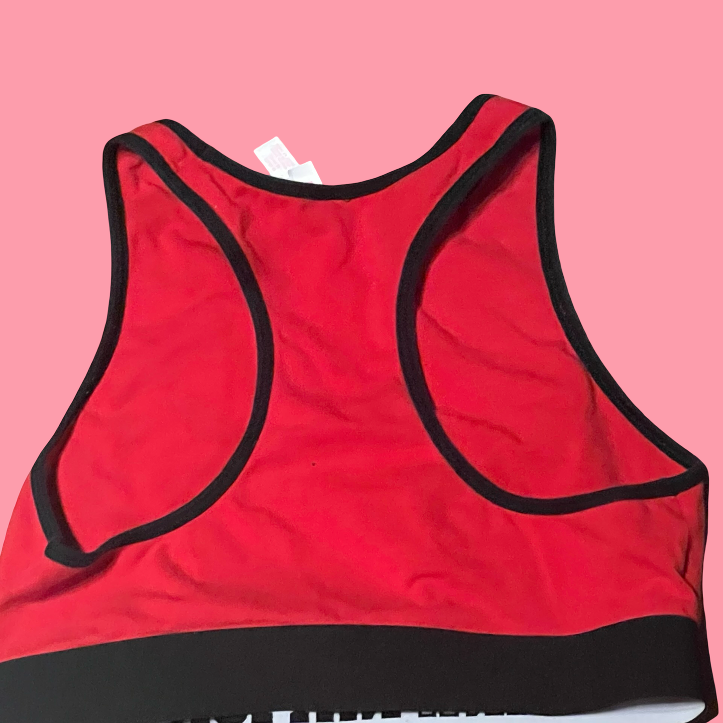 Victoria secret pink red sports bra size medium