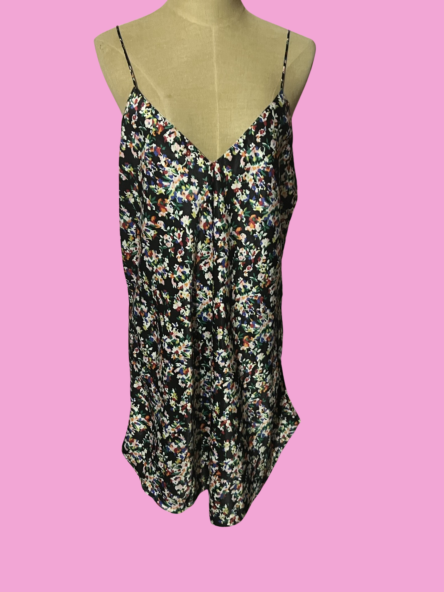 Laura adams floral slip dress size large