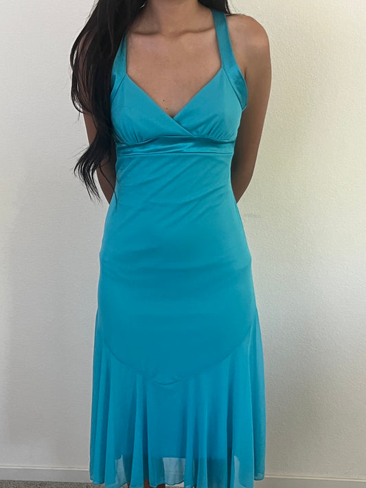 Early 2000s blue y2k h20 dress size small