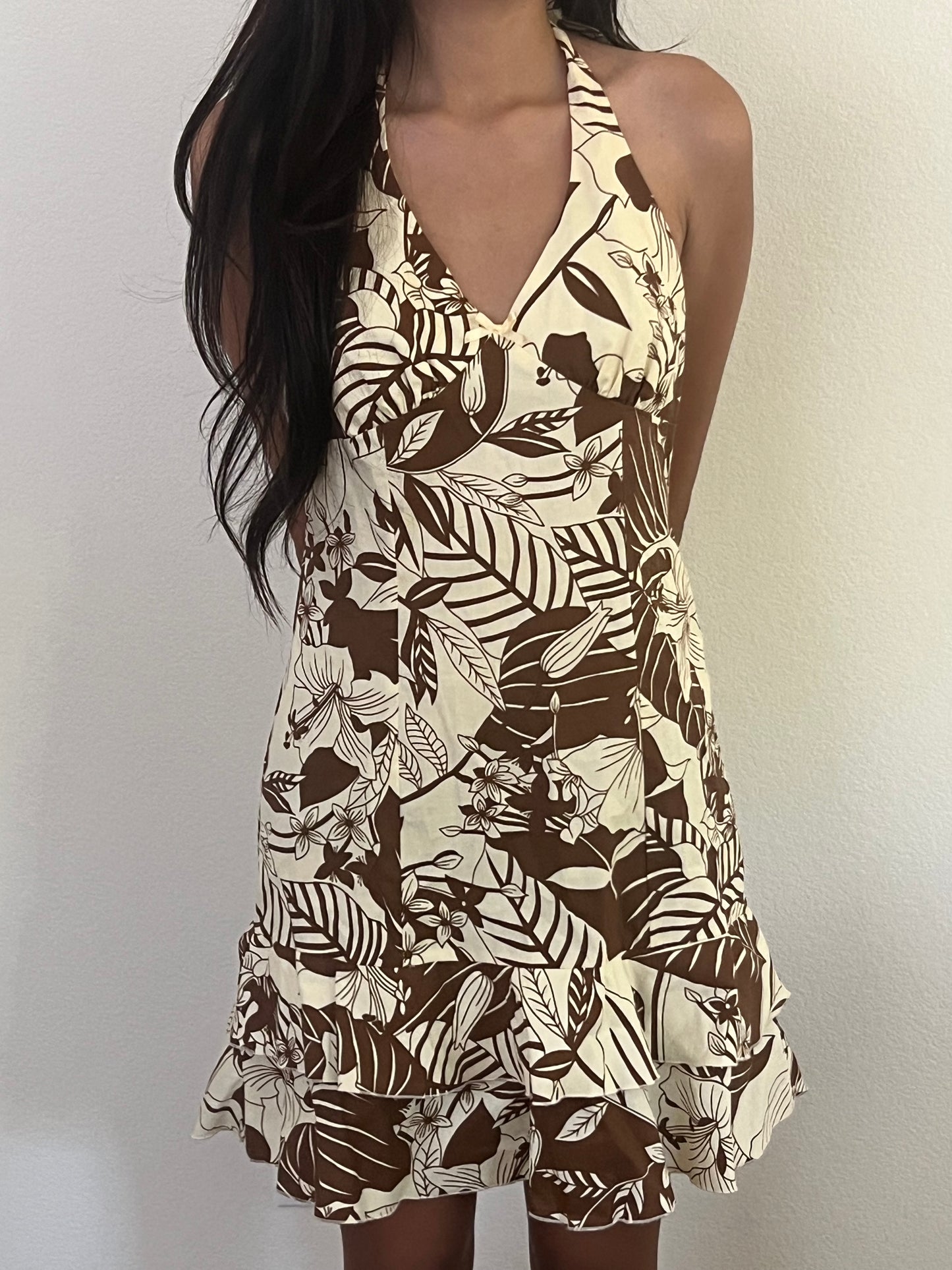 NWT city triangles brown summer dress size 9/10