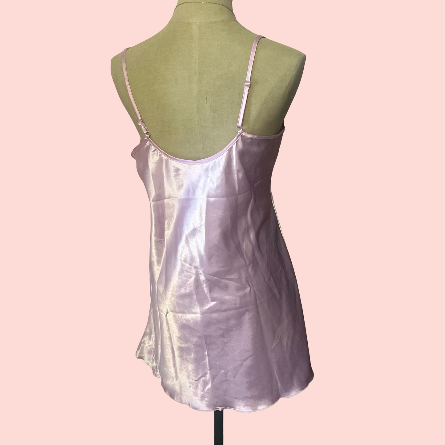 Elegant moments vintage early 2000s y2k princess coquette pink slip dress size small