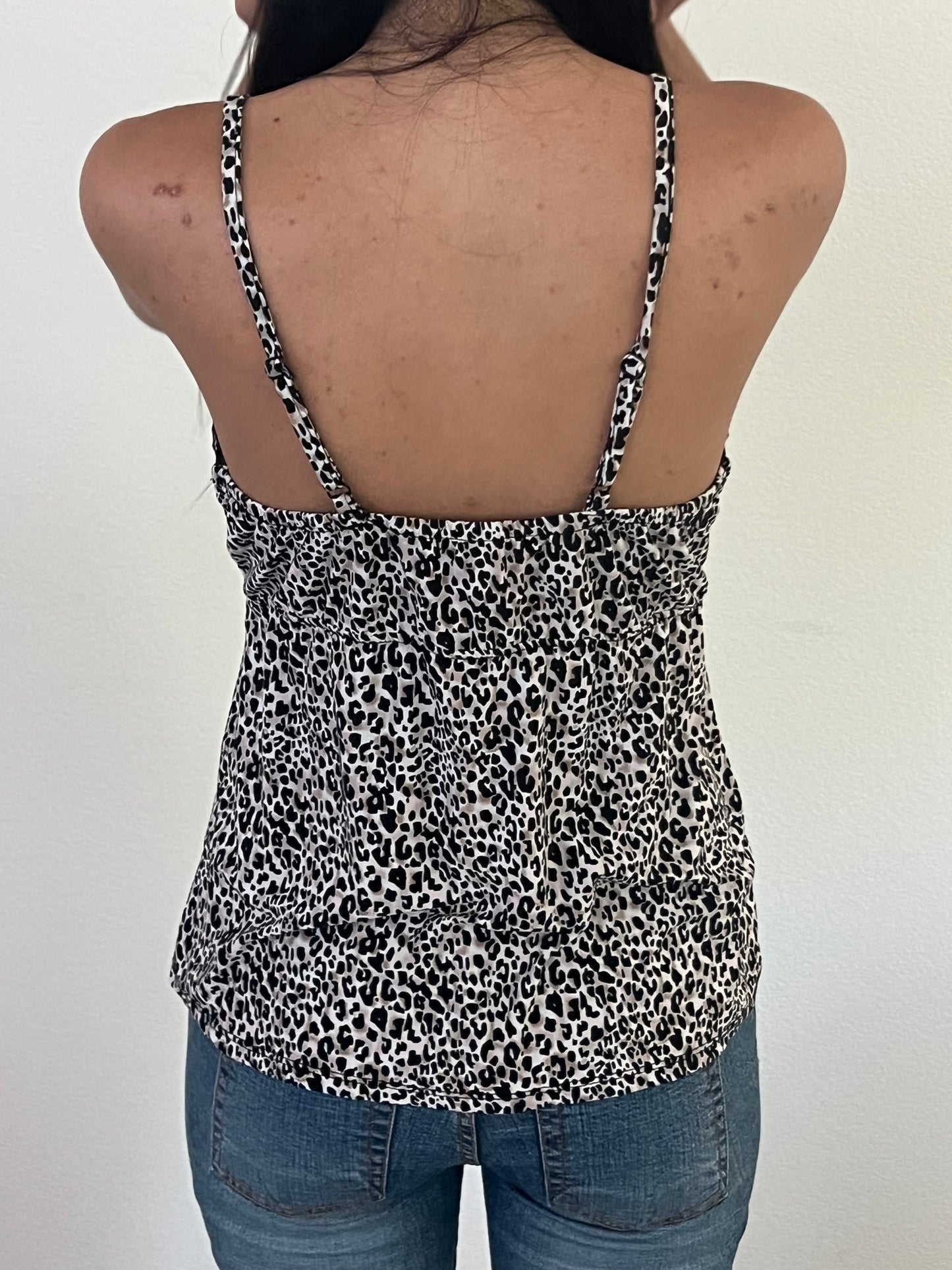 Cheetah print sleepwear tank top size medium