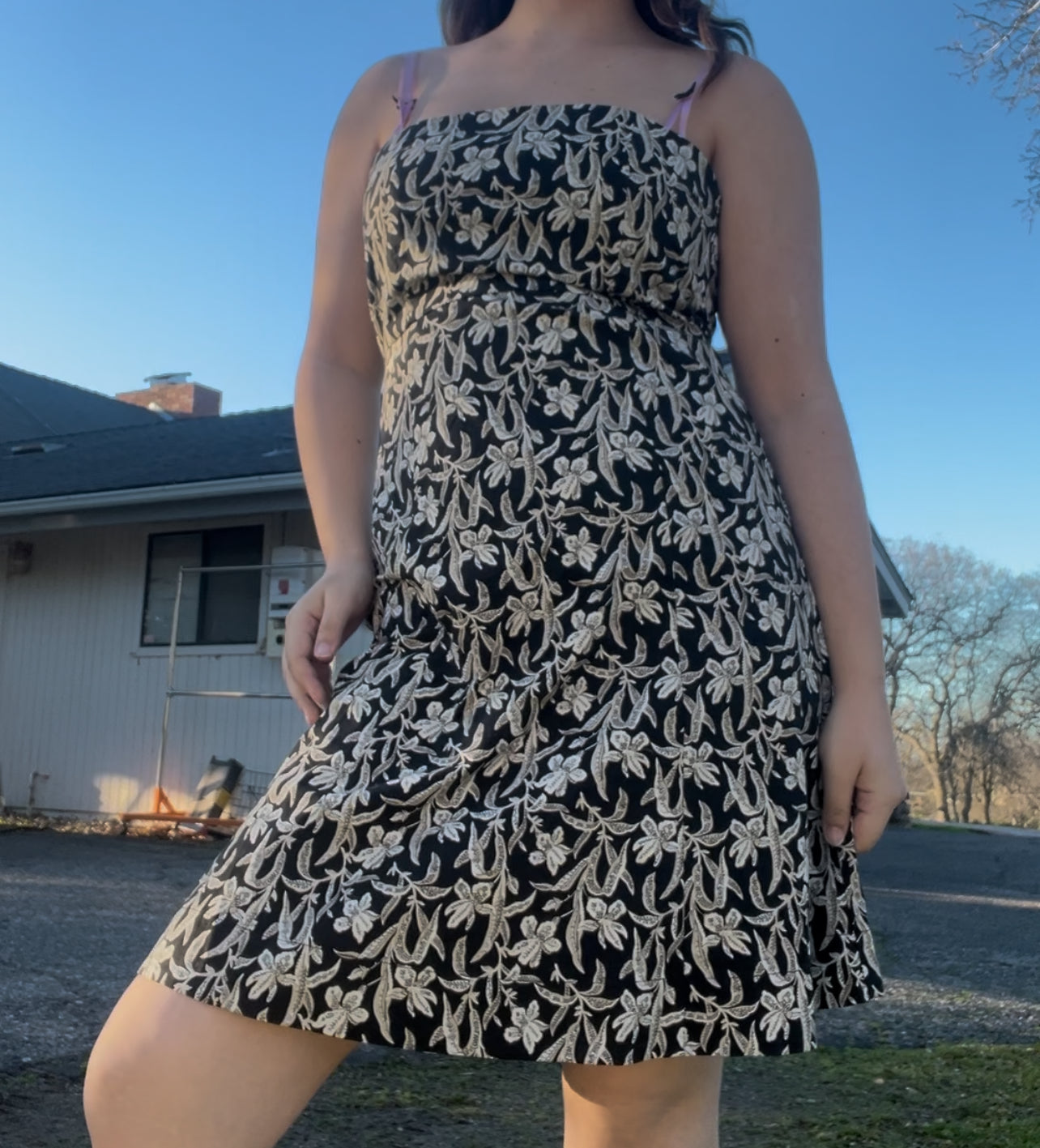 Gap floral mini dress size 8