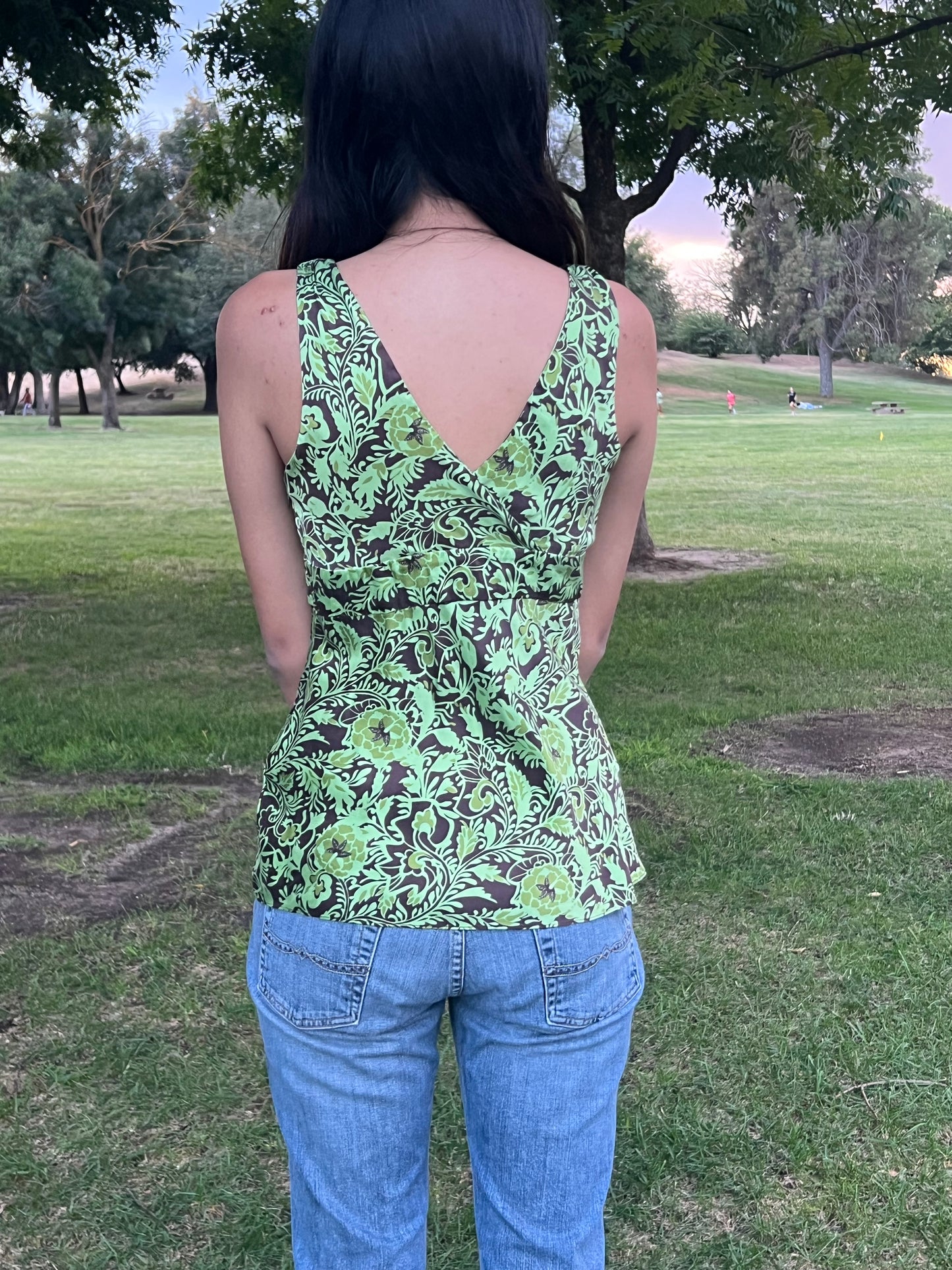 Inc green early 2000s top size 2