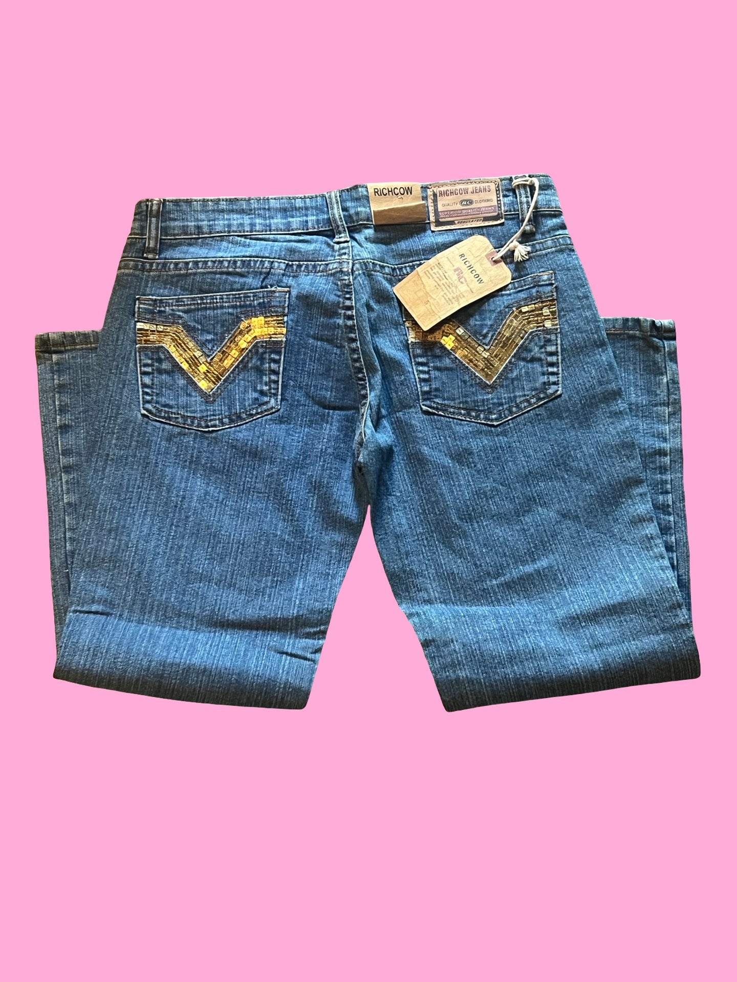 NWT Richcow vintage early 2000s low waisted Capri jeans size 5