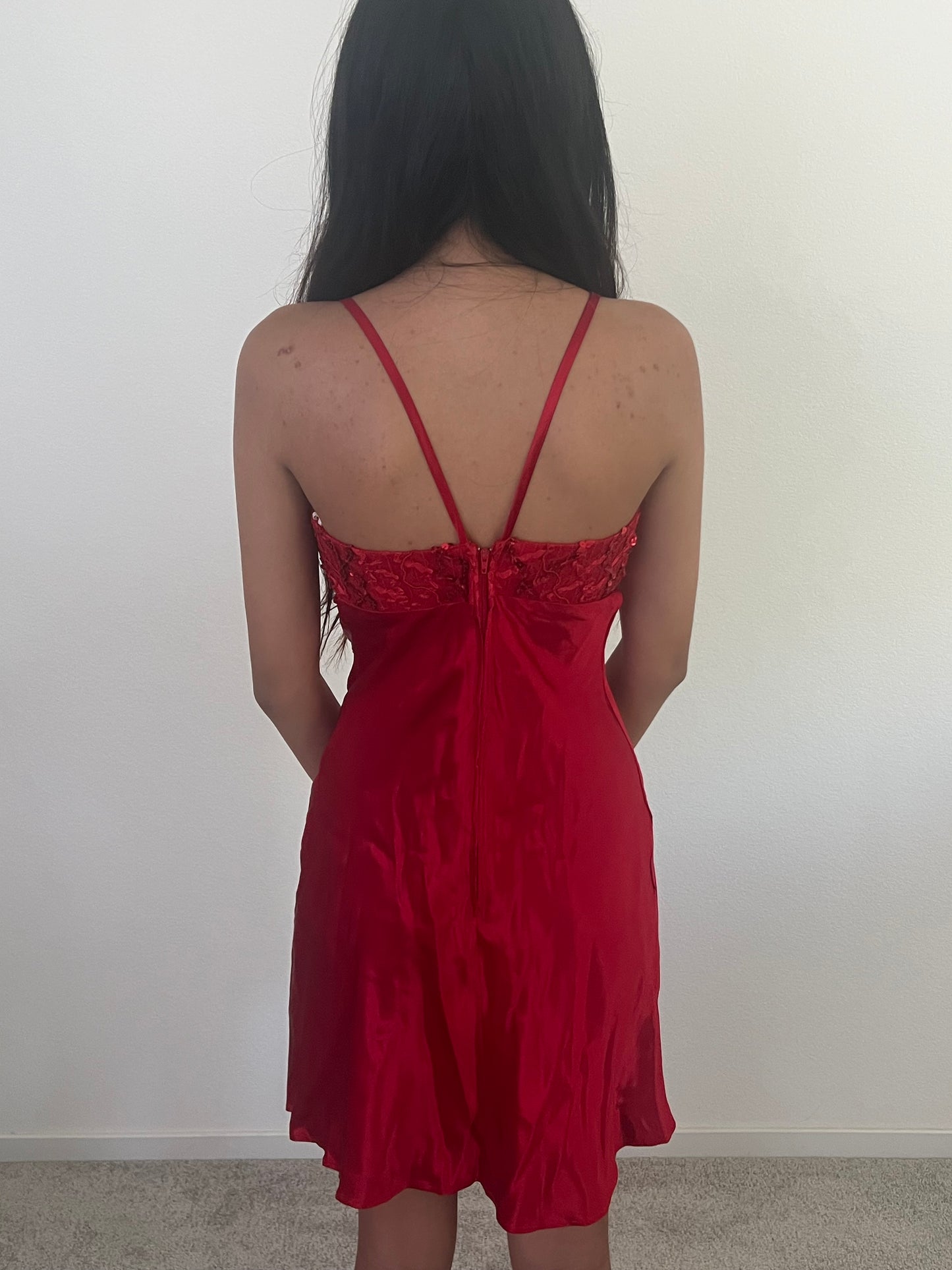 De laru linda bernell vintage red dress size 5/6