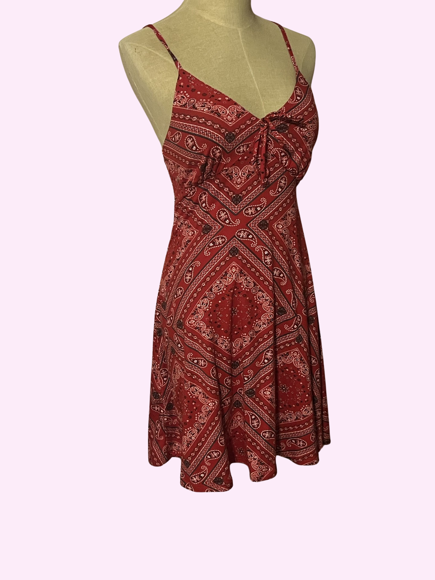 No boundaries red early 2000s dress size small