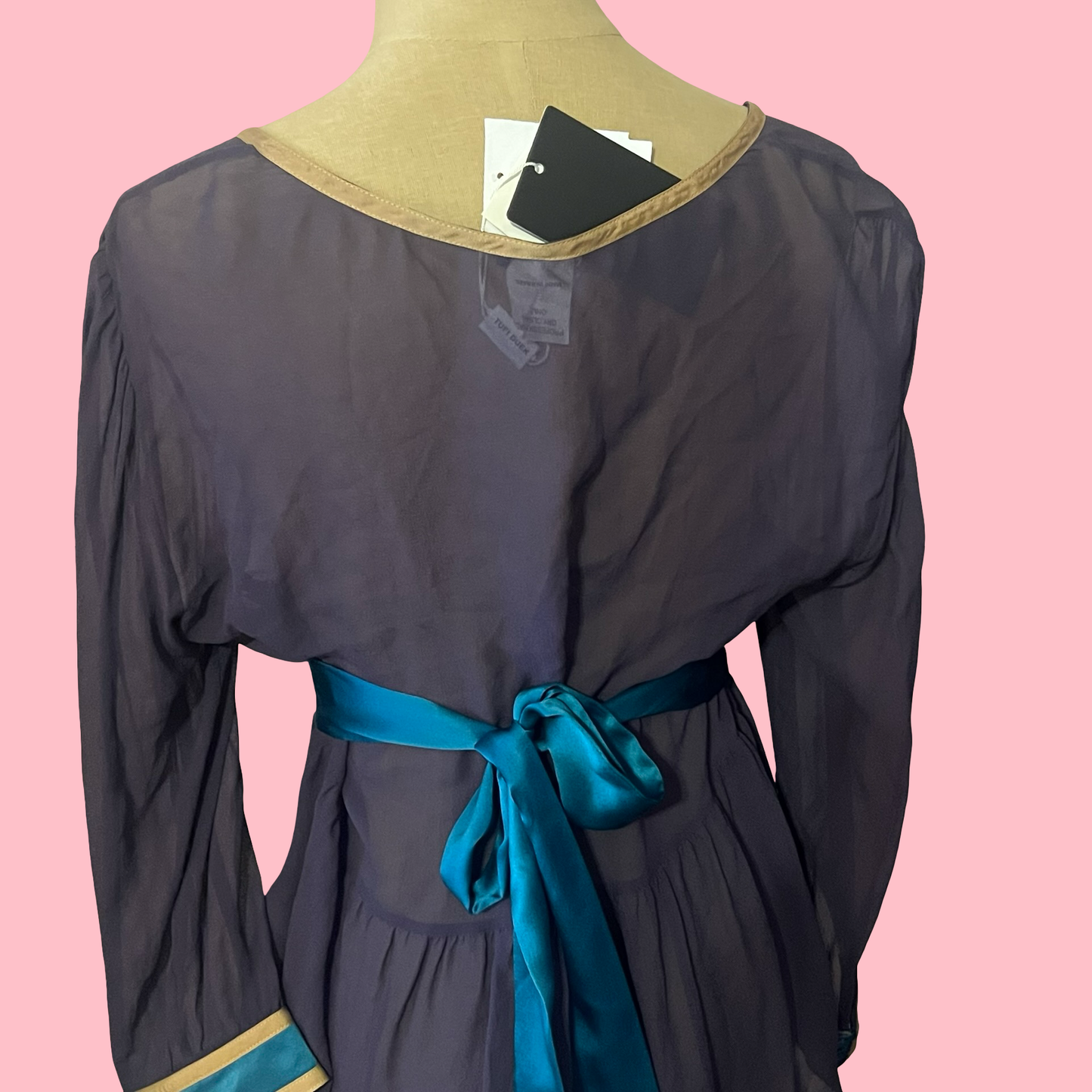 Tufi duek sheer blouse top NWT size EU 44 US large