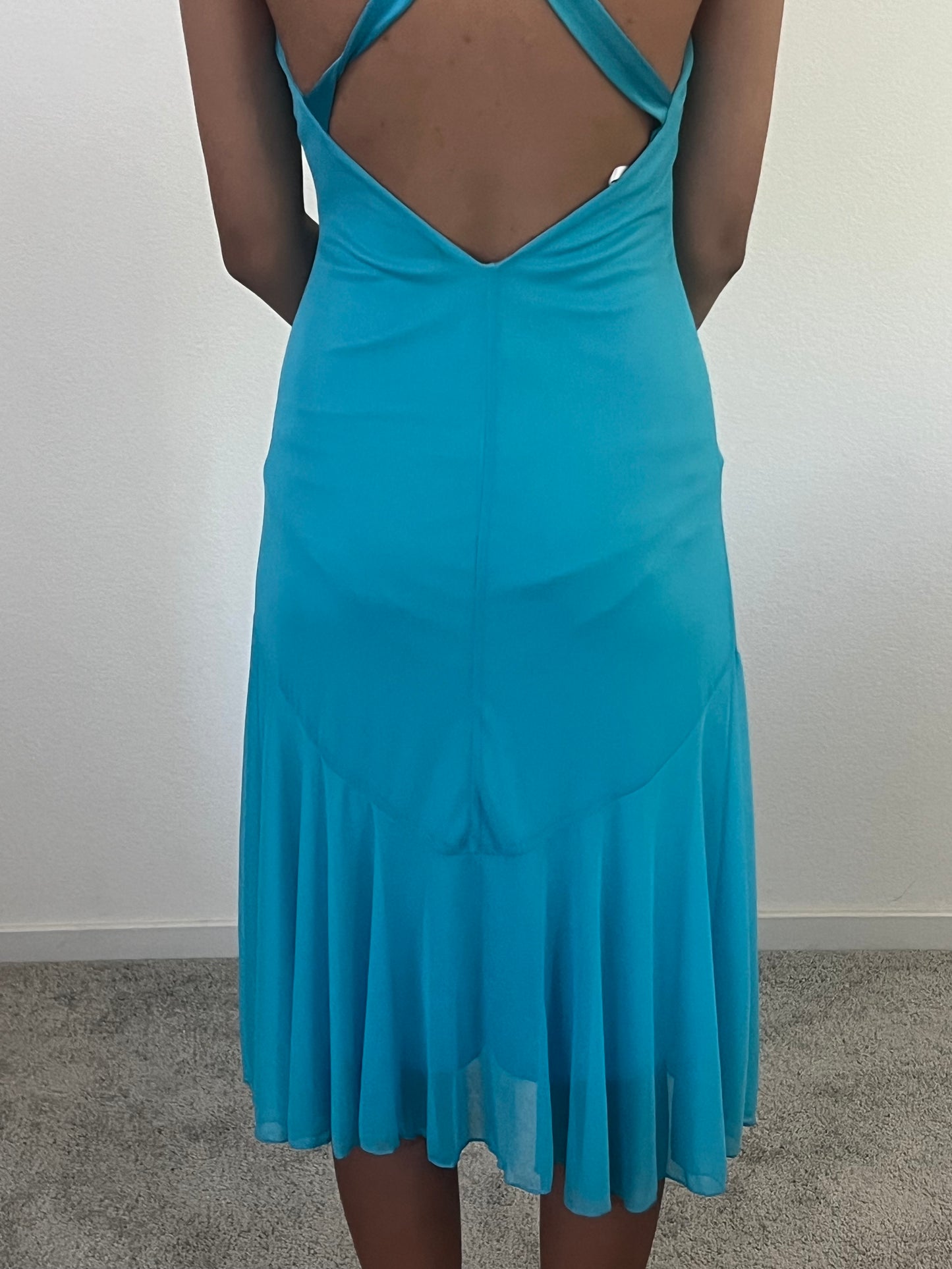 Early 2000s blue y2k h20 dress size small