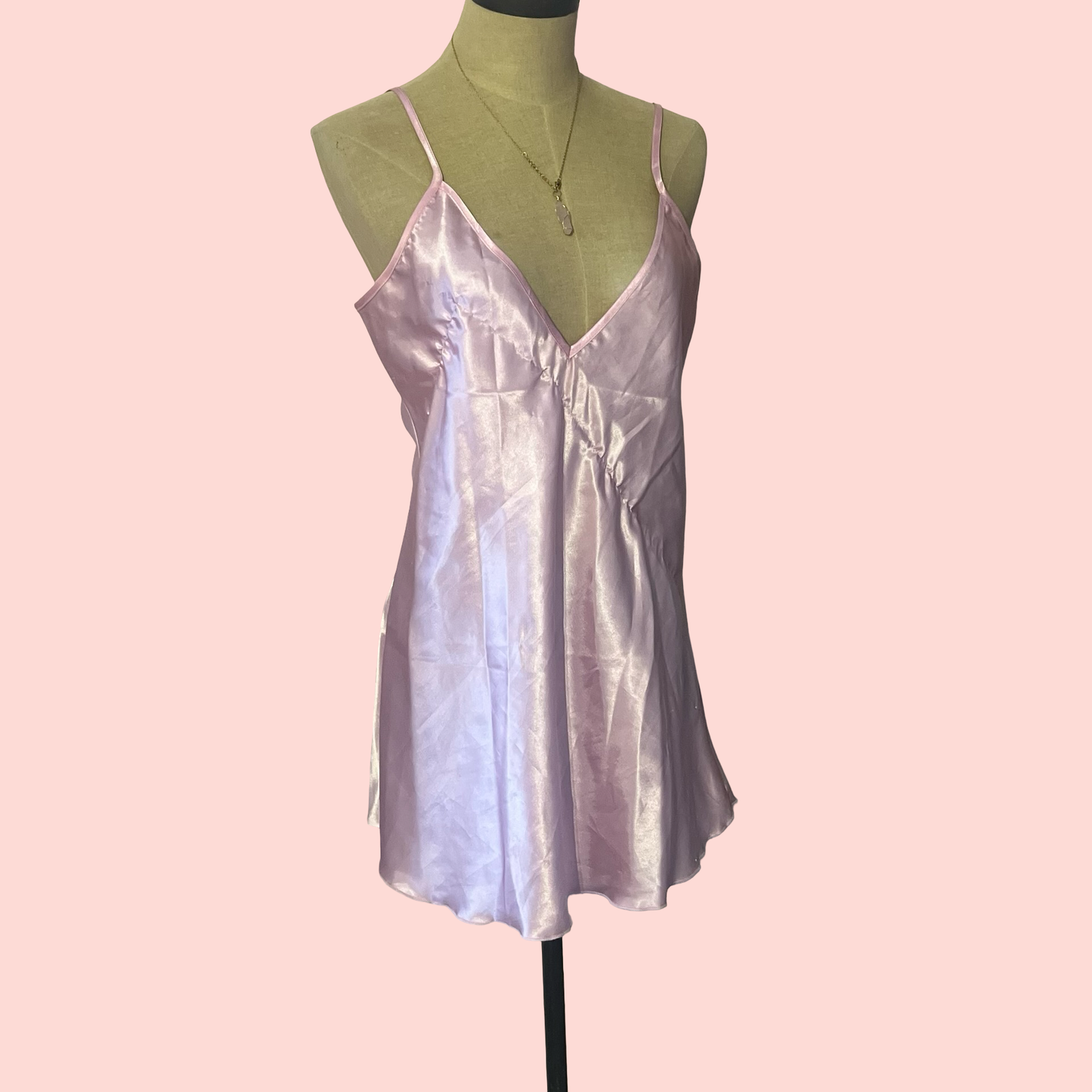Elegant moments vintage early 2000s y2k princess coquette pink slip dress size small