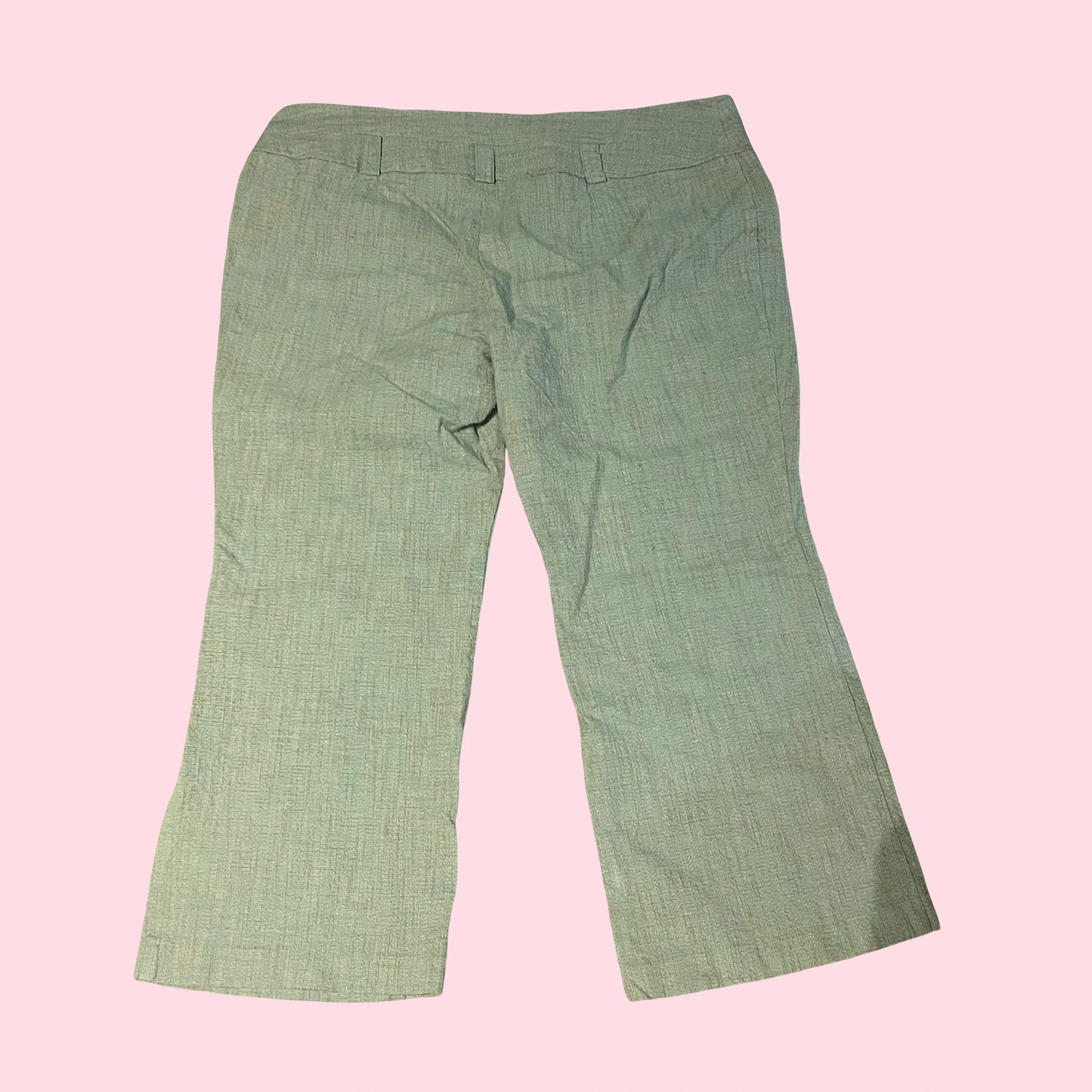 Light green y2k early 2000s tweed pants size 16