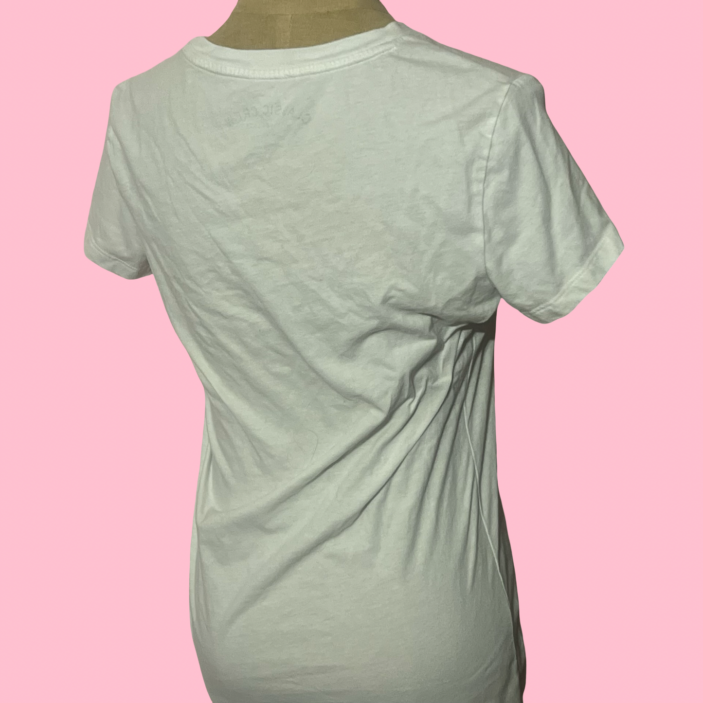 Aeropostale white graphic tee summer preppy baby tee tshirt size large