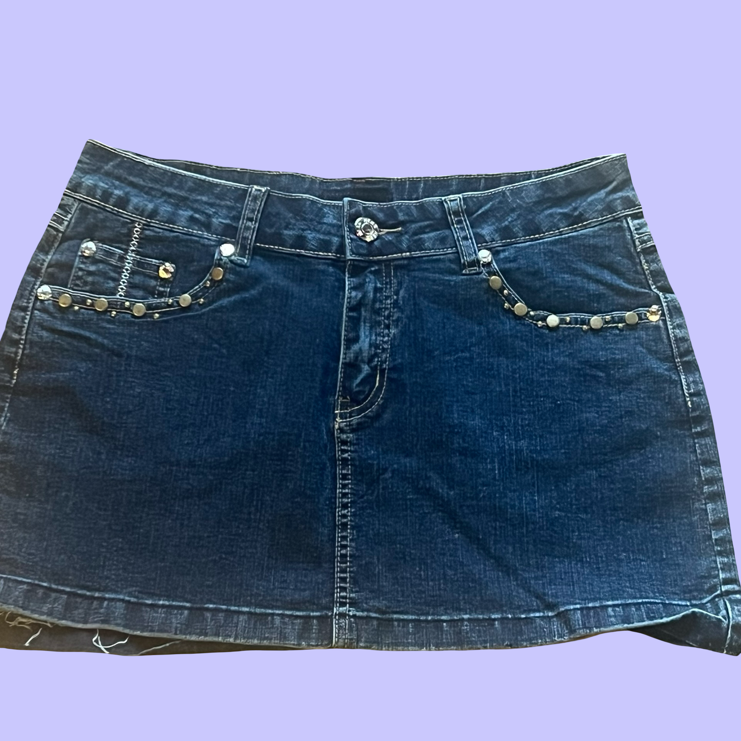 Hera vintage early 2000s y2k coyote ugly studded mini skirt