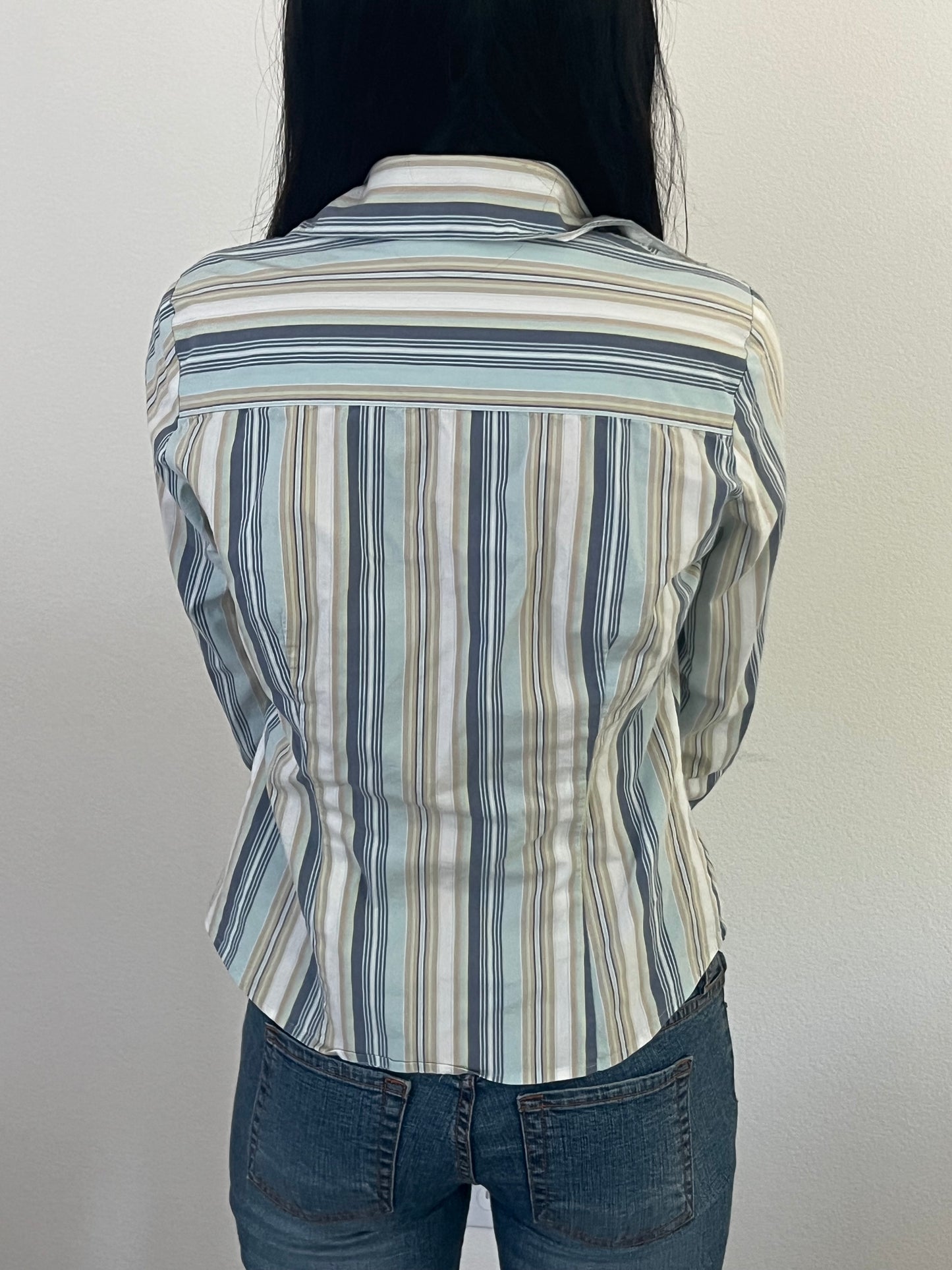 Sandra Ingrish striped early 2000s top size 4