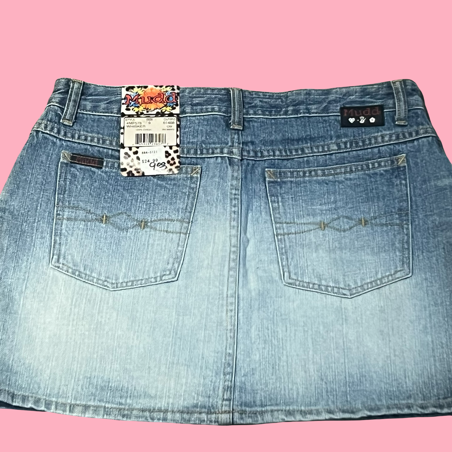 NWT Mudd vintage early 2000s y2k jean mini skirt size 9