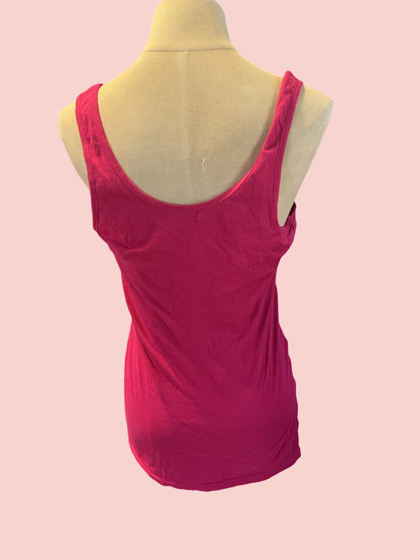 G by guess y2k early 2000s love me hot pink tank top size large