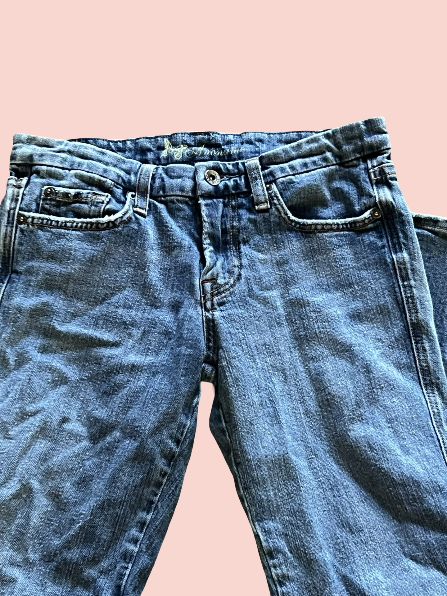 Anoname early 2000s low rise flare jeans size 28”