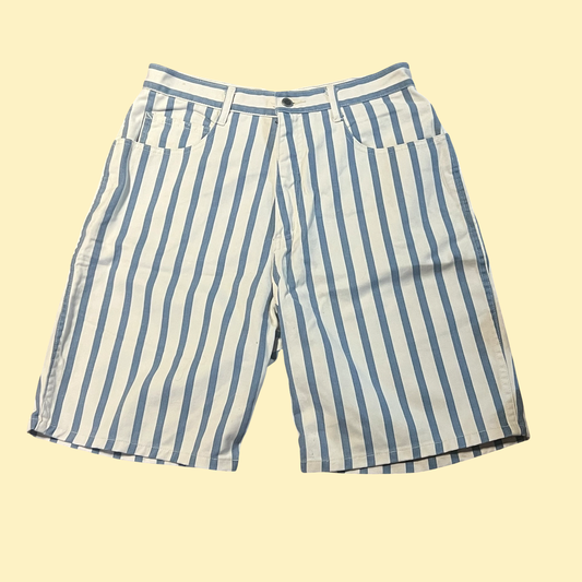Bill blass vintage 80s striped shorts size 16
