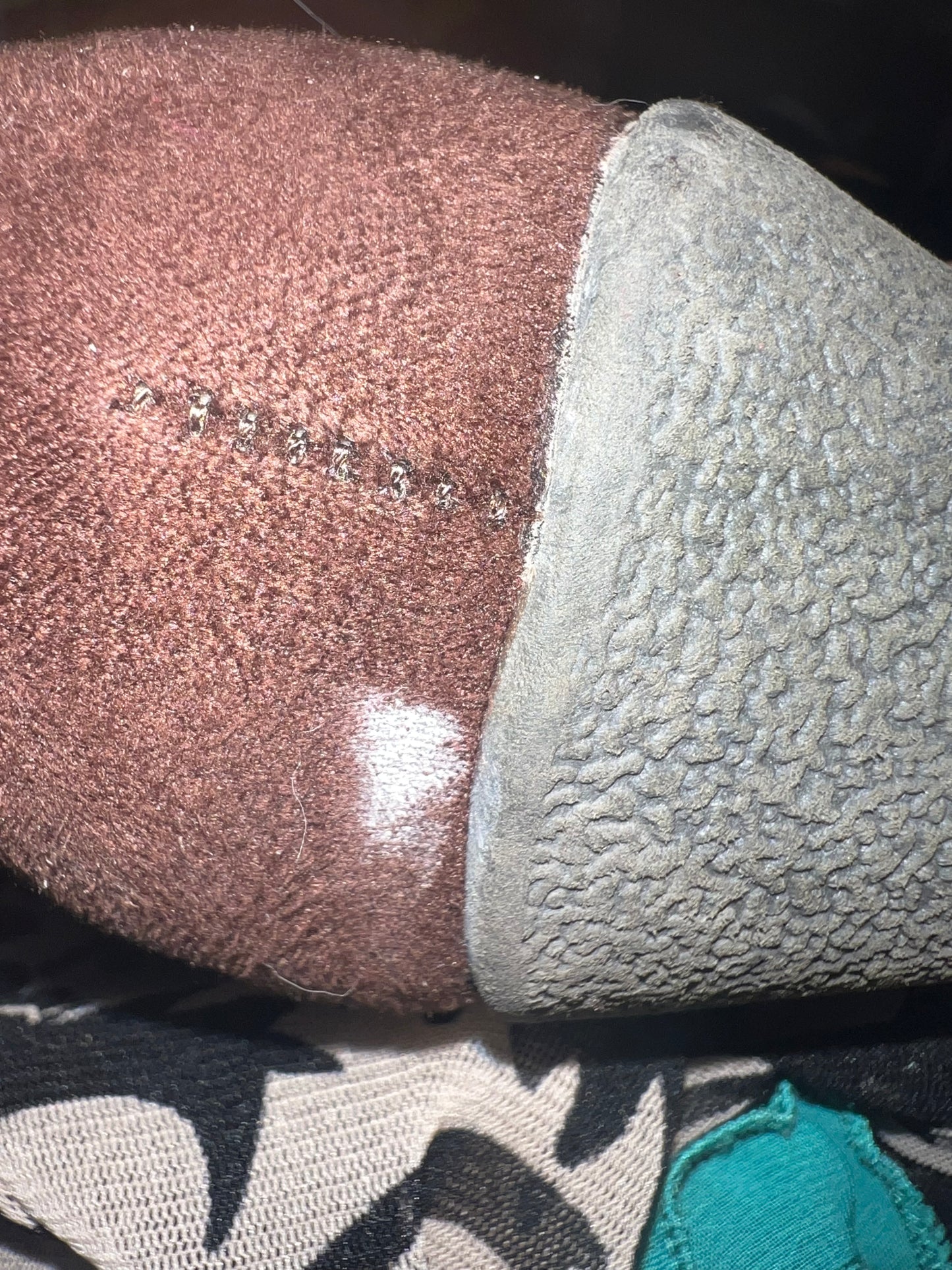 American eagle early 2000s y2k faux fur trim brown wedge heeled boots size 9.5