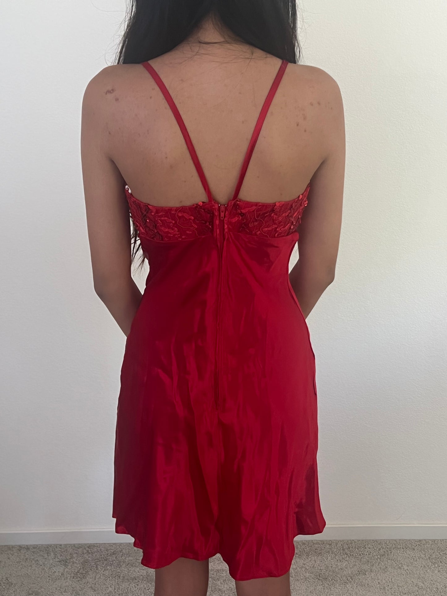 De laru linda bernell vintage red dress size 5/6