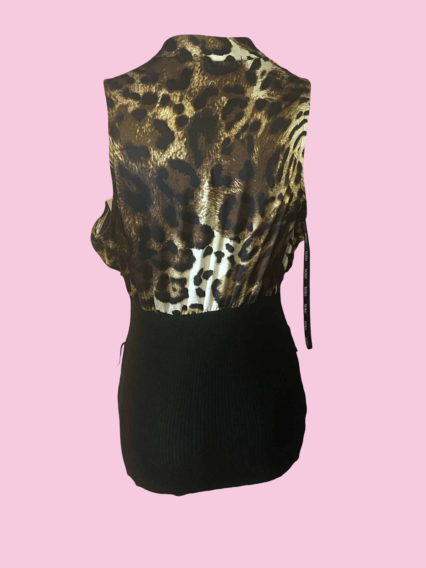 XOXO cheetah print y2k early 2000s top size medium