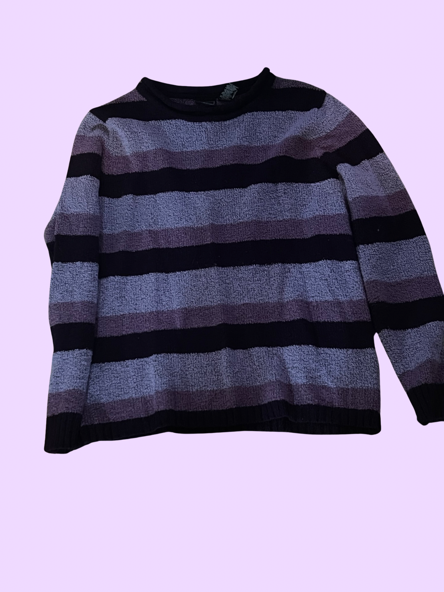 Bobbie brooks purple striped sweater size 2X