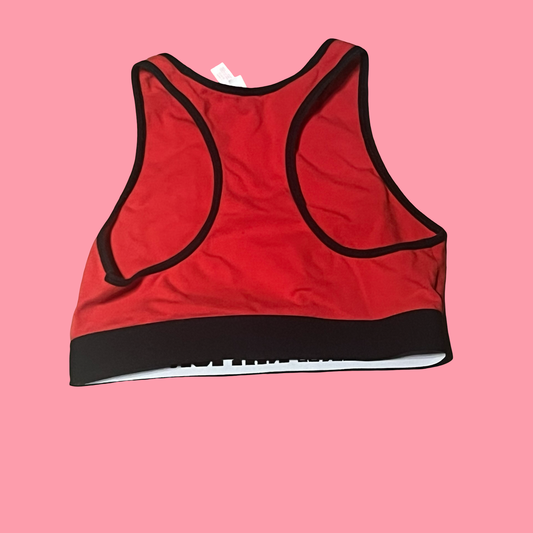 Victoria secret pink red sports bra size medium