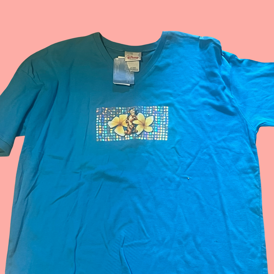 NWT Disney store deadstock vintage early 2000s Winnie the Pooh blue summer tshirt size XXL