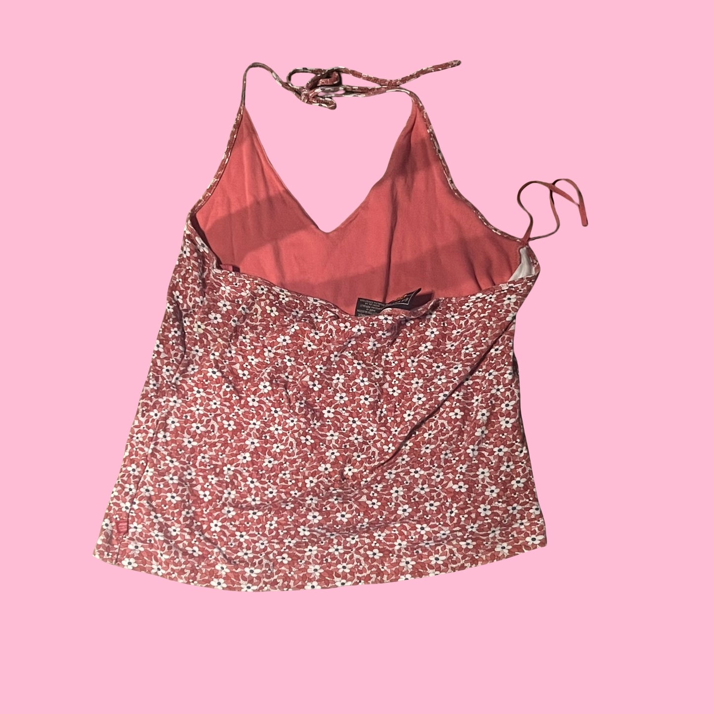 Route 66 early 2000s y2k floral halter top size XL
