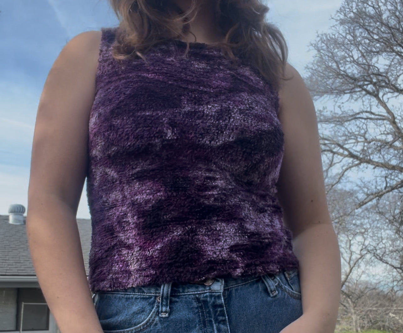 Vintage la belle textured tank size medium