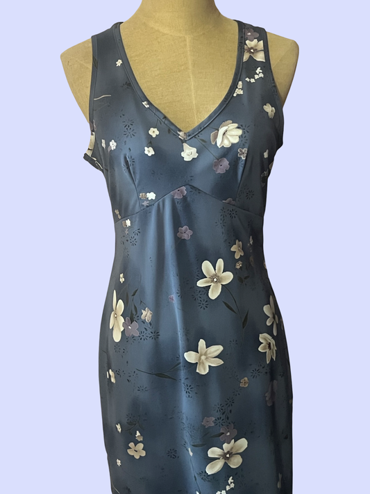Knapp studio vintage 90s style floral maxi dress whimsigoth fairy core size small