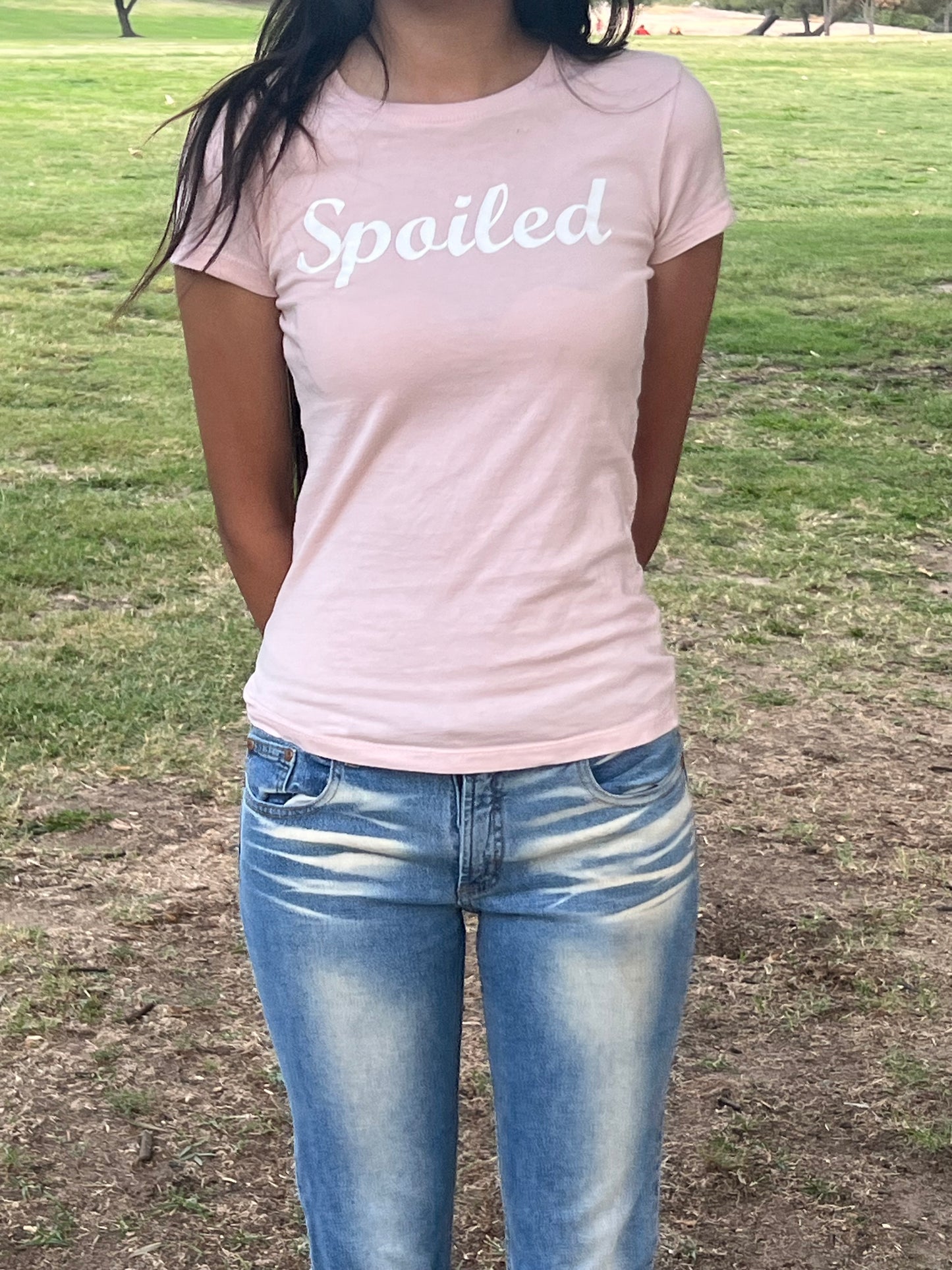 Spoiled early 2000s y2k pink top size small