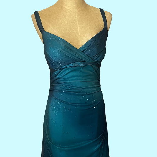 Ruby rox early 2000s y2k girly sparkly fairycore mermaid midi formal party dress size medium