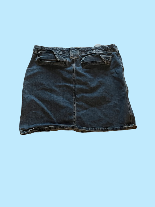 Vintage junction west cargo jean skirt