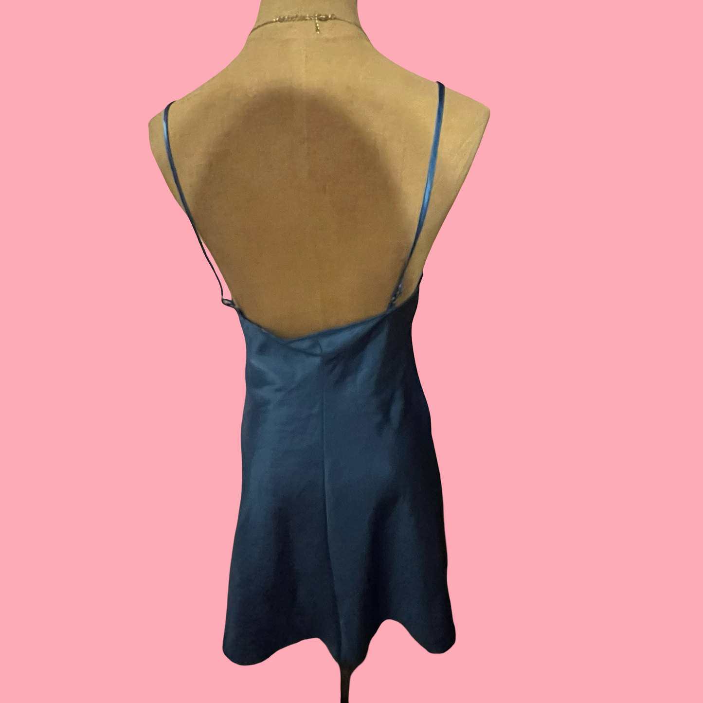 Private luxuries early 2000s y2k romantic girly blue slip dress size small