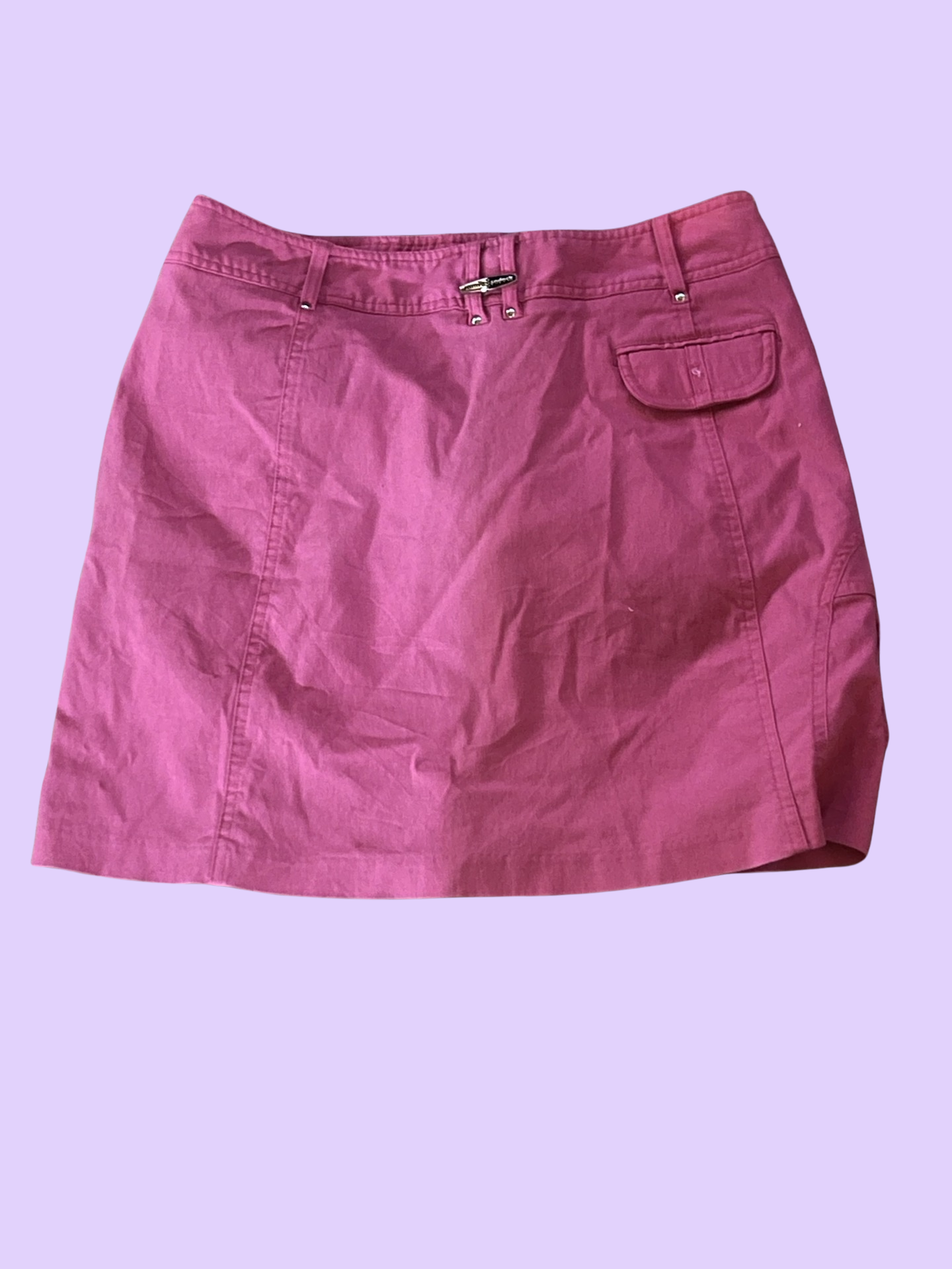 Jamie Sadock early 2000s y2k hot pink cargo skirt size 6