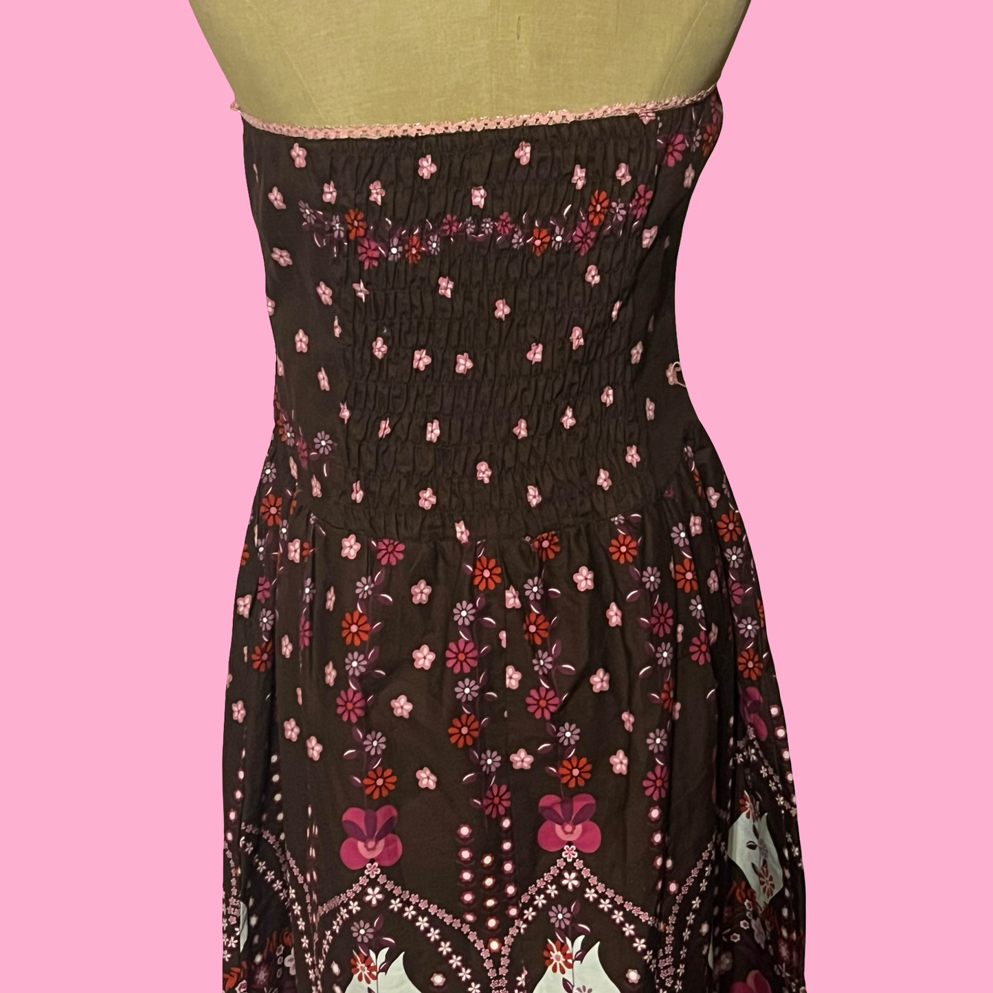 Ruby Rox Y2K Strapless Floral Dress – Size 11