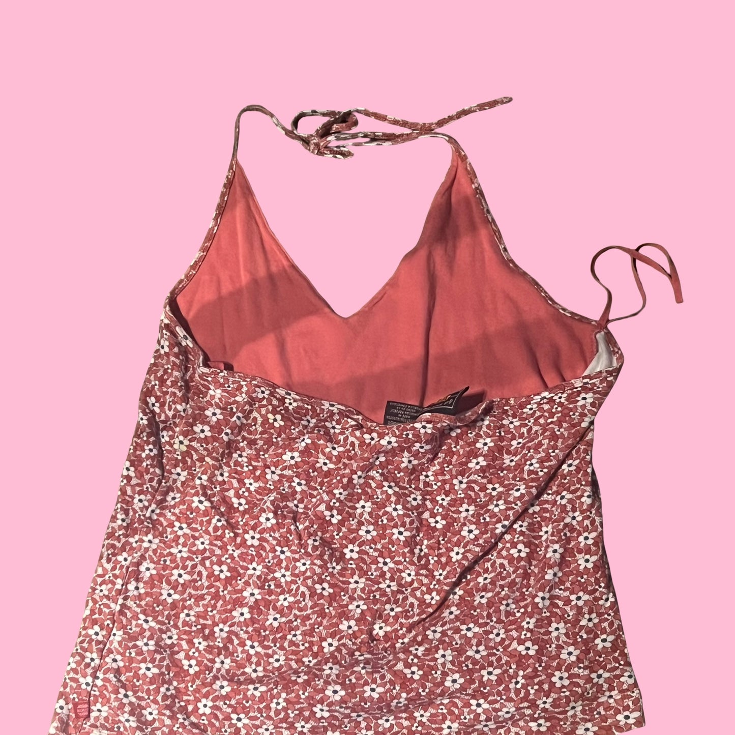 Route 66 early 2000s y2k floral halter top size XL